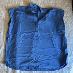 Figs size small Rafaela top- Ceil blue